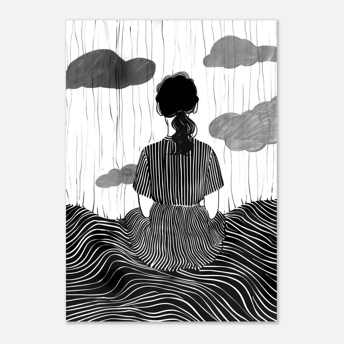 Da Vinci Minimalist Modern Art - Aluminum Print - 70x100 cm / 28x40″ -