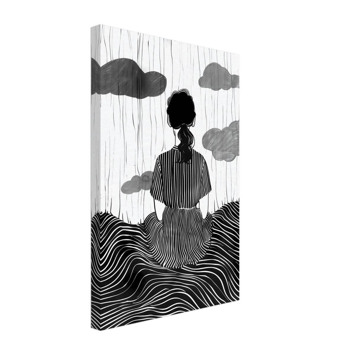 Da Vinci Minimalist Modern Art - Canvas - 30x45 cm / 12x18″ - Slim