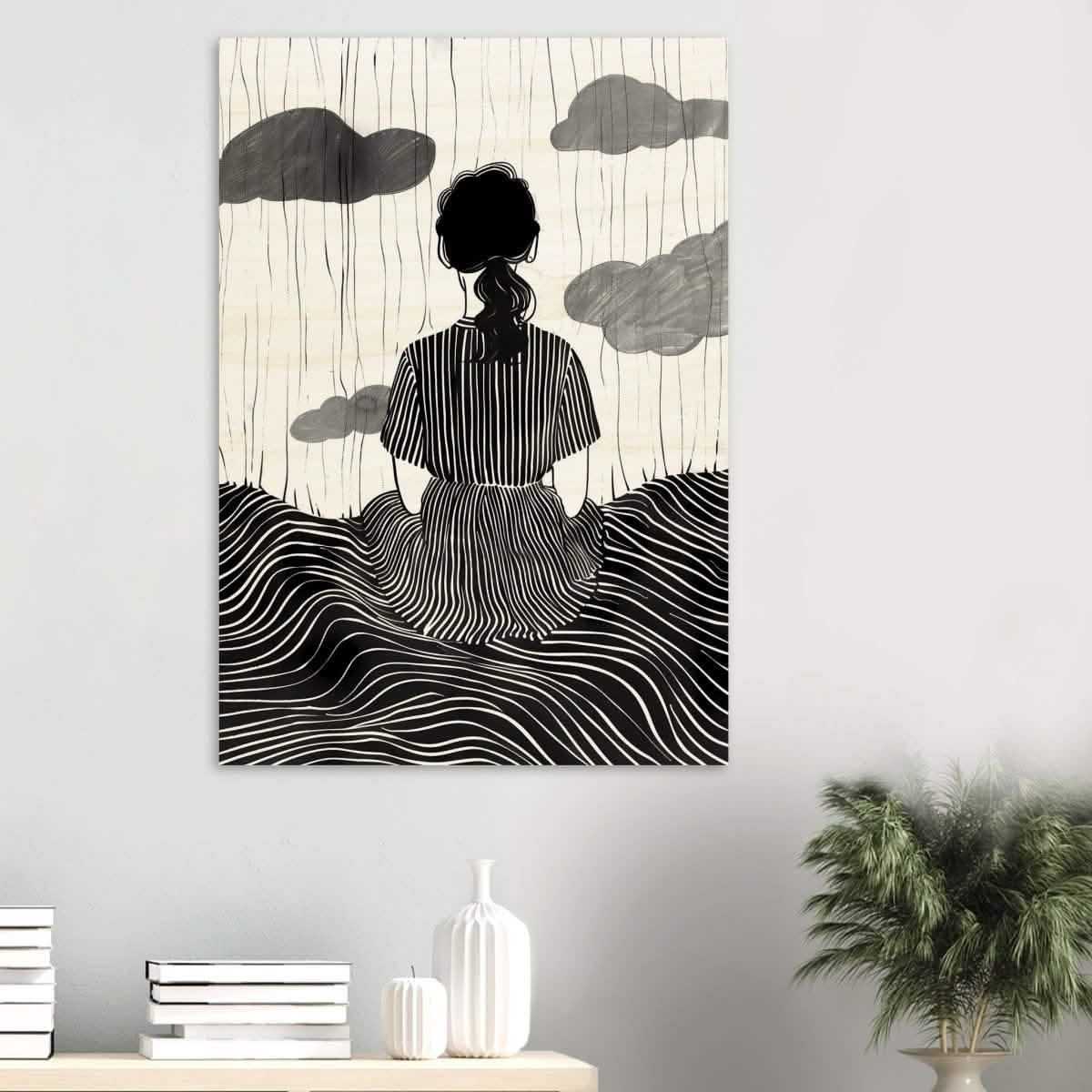 Da Vinci Minimalist Modern Art - Wood Prints - 70x100 cm / 28x40″ - 20 mm