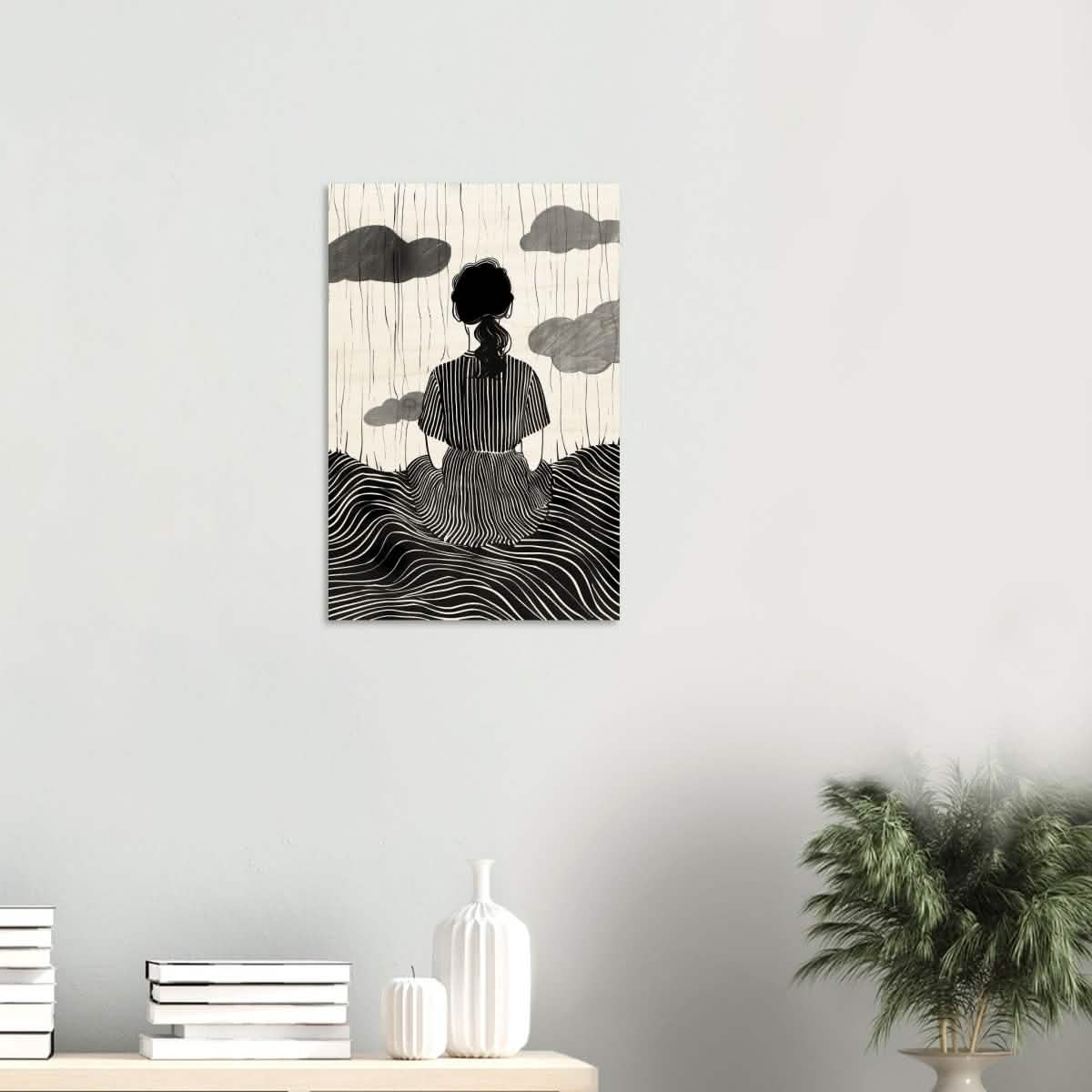 Da Vinci Minimalist Modern Art - Wood Prints - 40x60 cm / 16x24″ - 20 mm