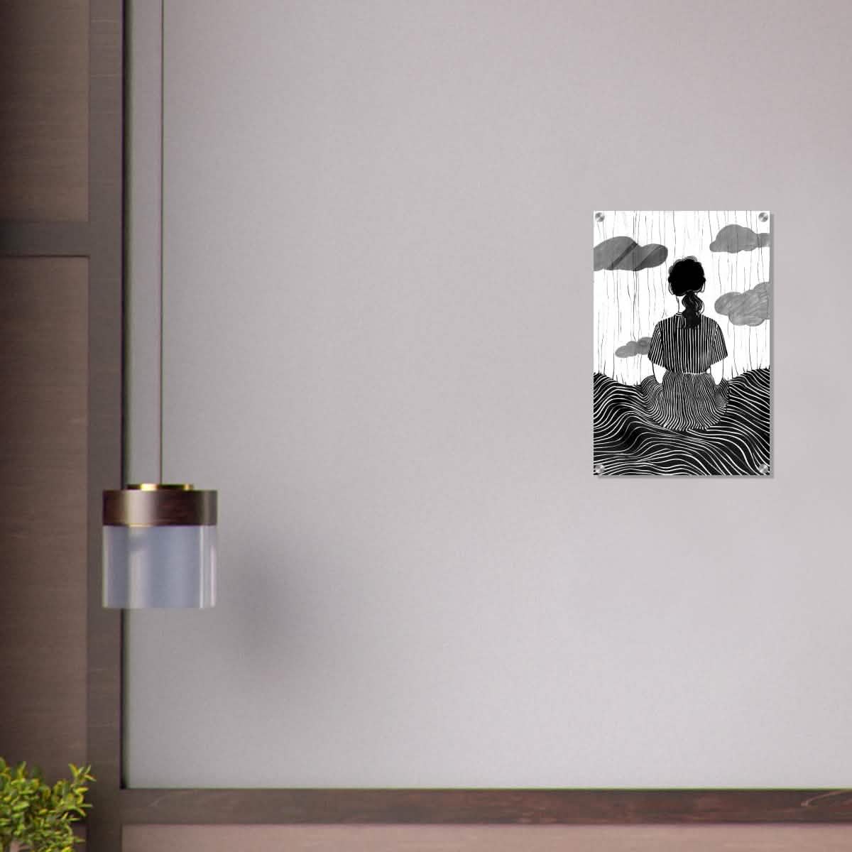 Da Vinci Minimalist Modern Art - Acrylic Print - 40x60 cm / 16x24″ -