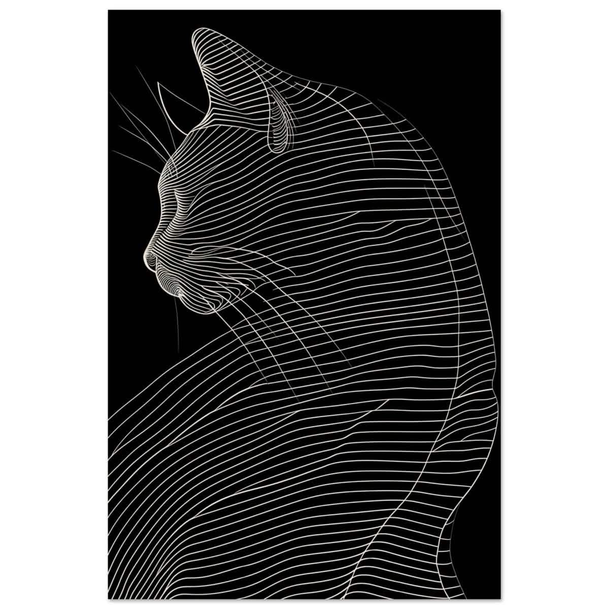 Da Vinci Minimalist Modern wall art print - Wood Prints - 40x60 cm / 16x24″ -