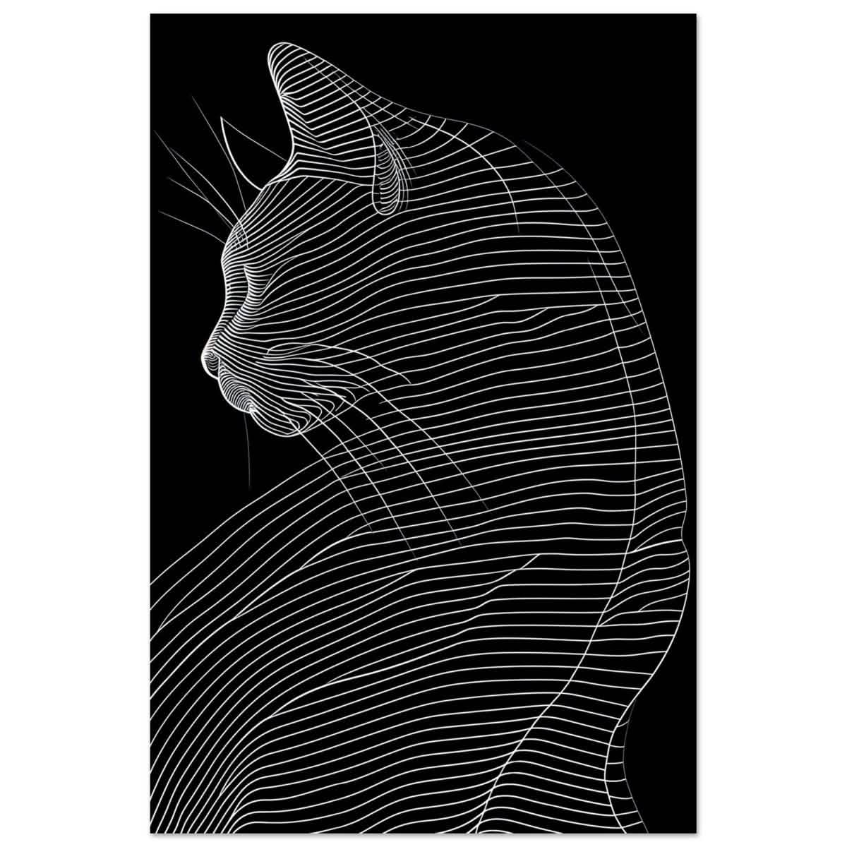 Da Vinci Minimalist Modern wall art print - Aluminum Print - 60x90 cm / 24x36″ -