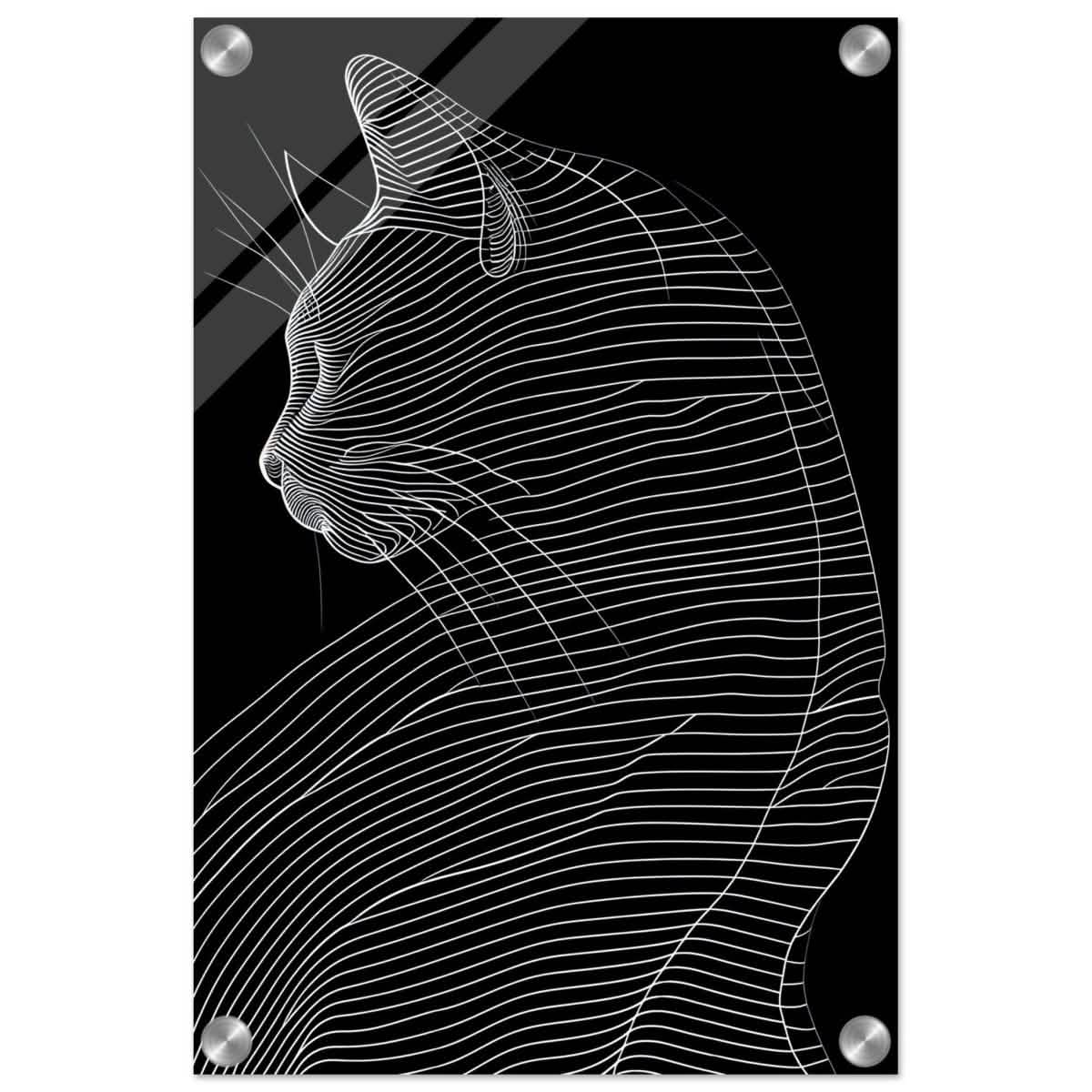 Da Vinci Minimalist Modern wall art print - Acrylic Print - 30x45 cm / 12x18″ -