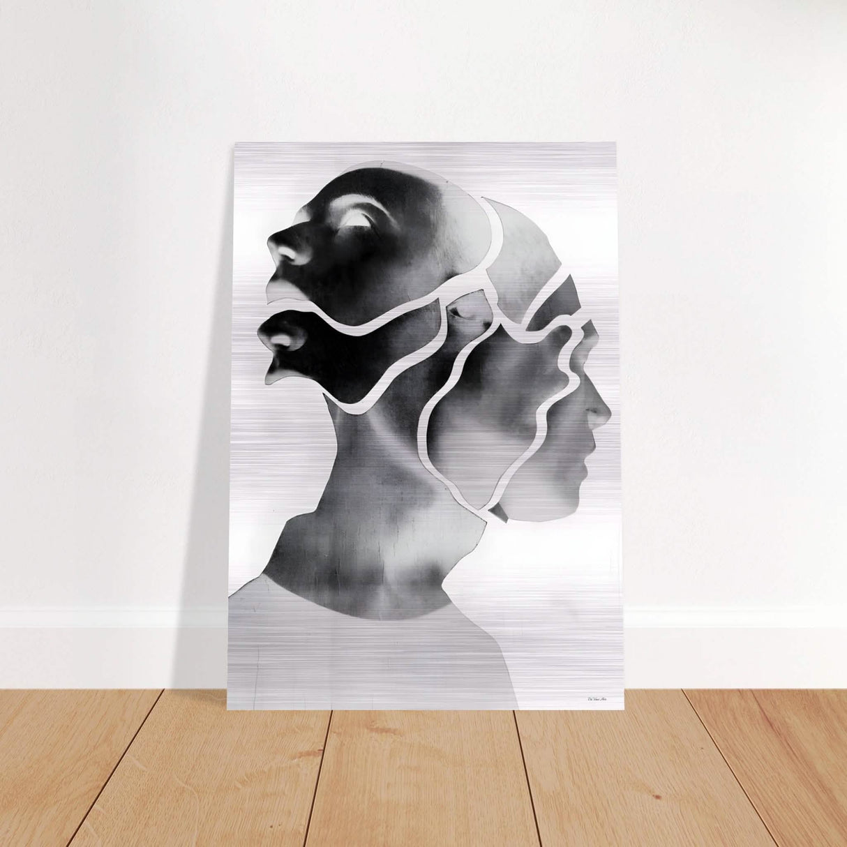 Da Vinci Minimalist Modern Wall Art - Brushed Aluminum Print - 70x100 cm / 28x40″ -