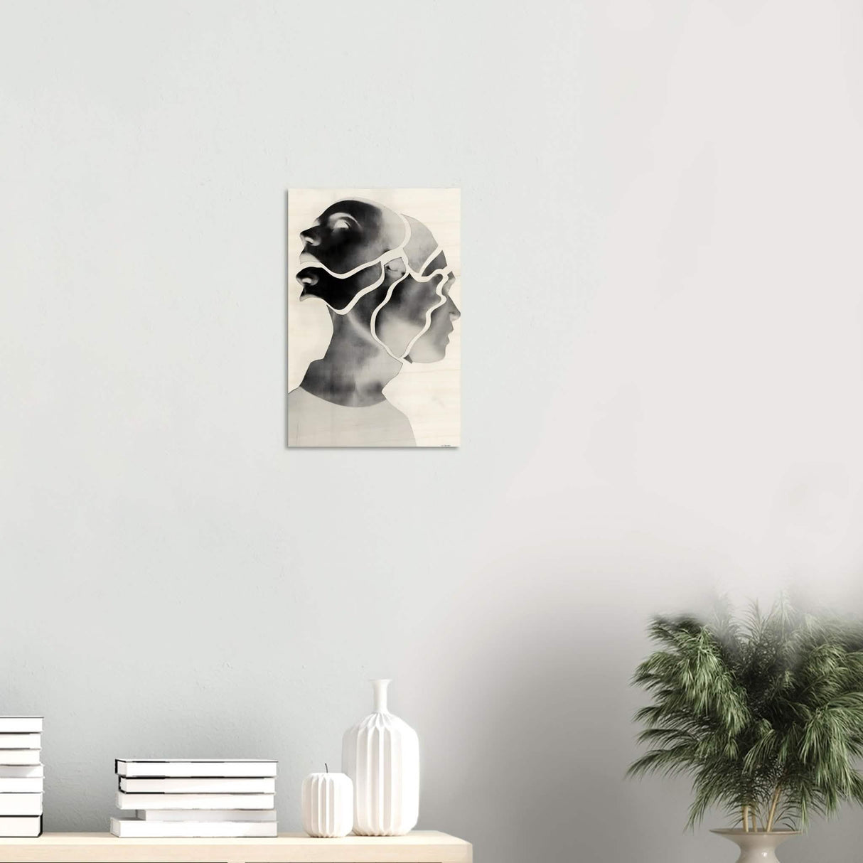 Da Vinci Minimalist Modern Wall Art - Wood Prints - 30x45 cm / 12x18″ - 20 mm