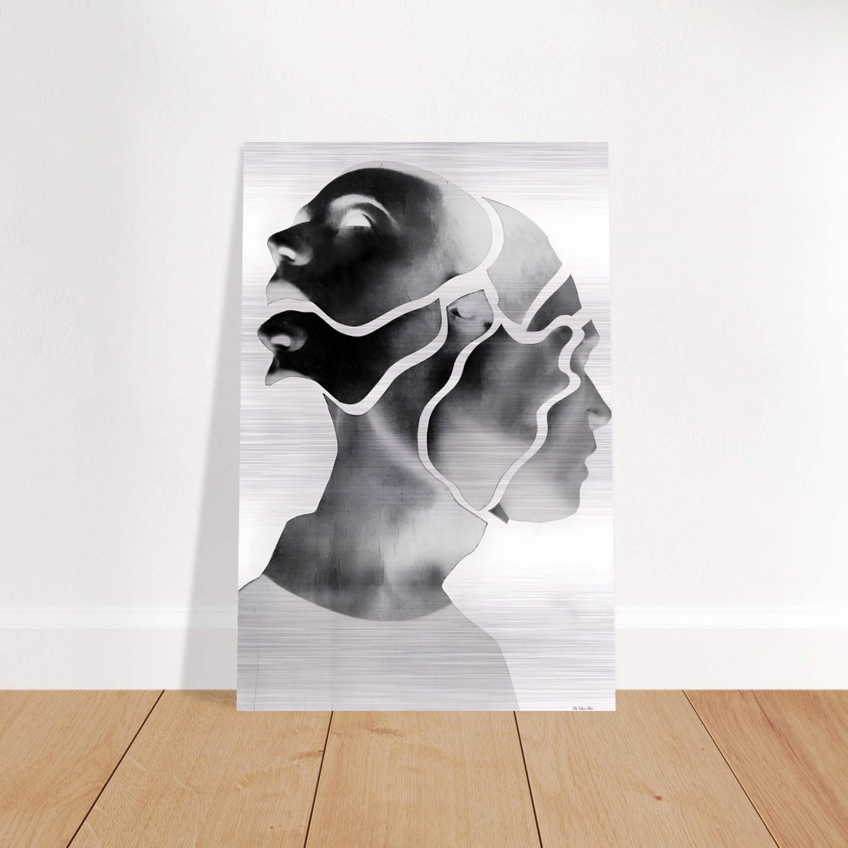 Da Vinci Minimalist Modern Wall Art - Brushed Aluminum Print - 30x45 cm / 12x18″ -