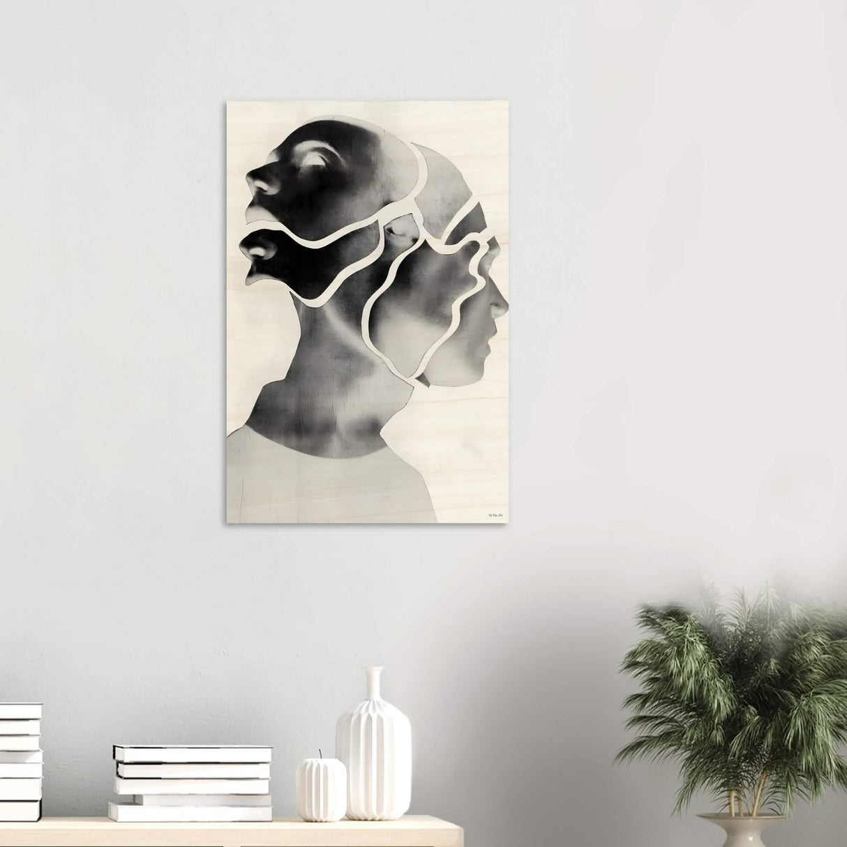 Da Vinci Minimalist Modern Wall Art - Wood Prints - 50x75 cm / 20x30″ - 10 mm