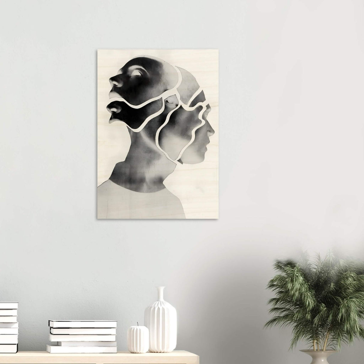 Da Vinci Minimalist Modern Wall Art - Wood Prints - 50x70 cm / 20x28″ - 20 mm