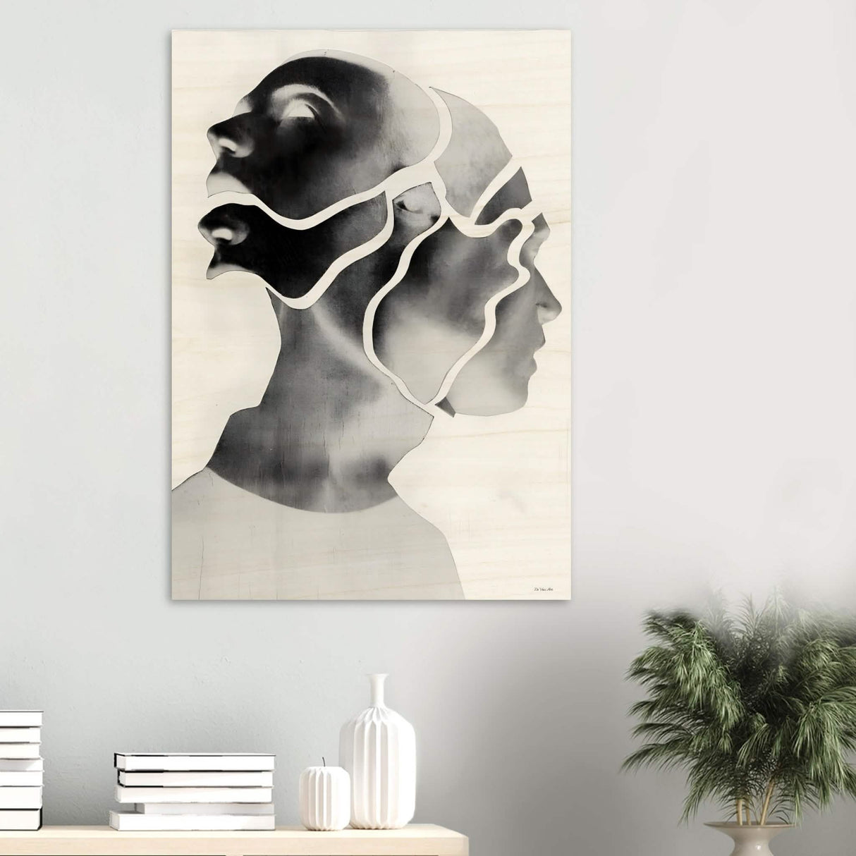 Da Vinci Minimalist Modern Wall Art - Wood Prints - 70x100 cm / 28x40″ - 20 mm