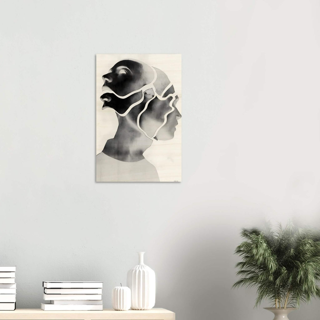 Da Vinci Minimalist Modern Wall Art - Wood Prints - 40x60 cm / 16x24″ - 20 mm