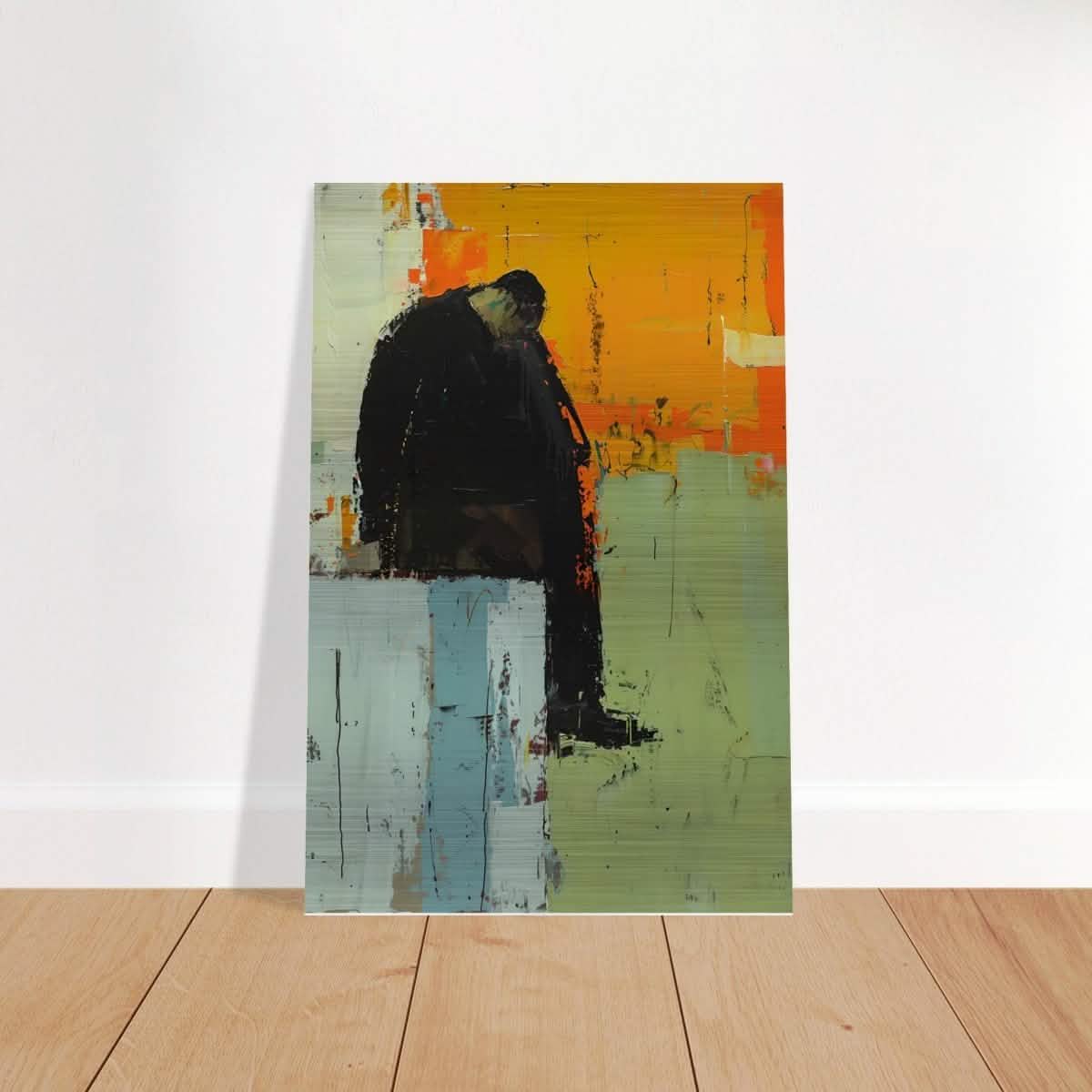 Da Vinci Minimalist Modern Wall Art - Brushed Aluminum Print - 40x60 cm / 16x24″ -