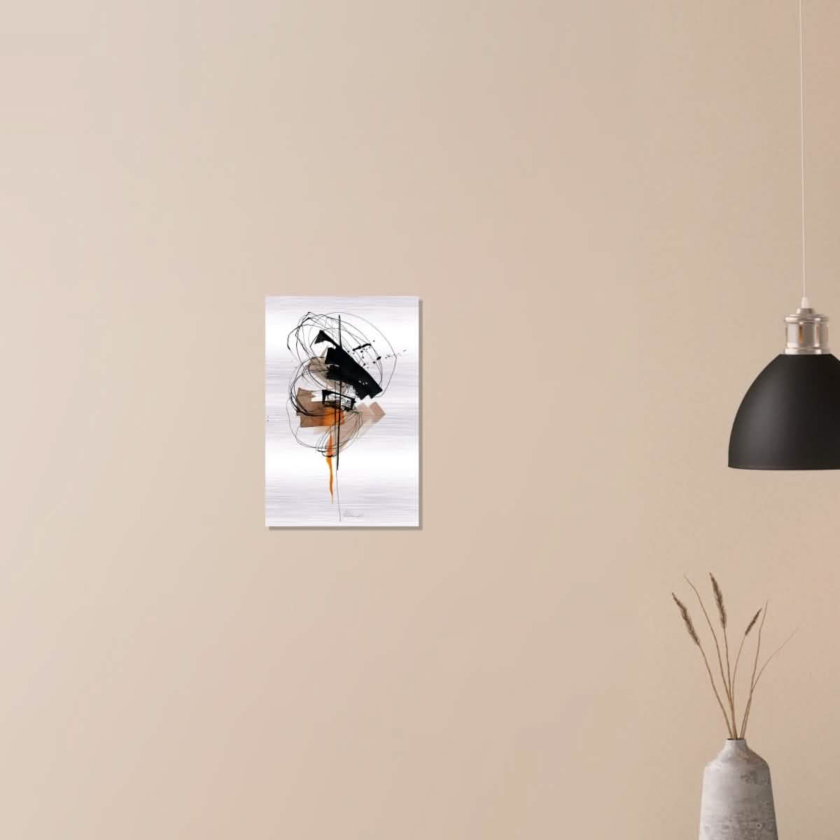 Da Vinci Minimalist Modern Wall Art - Brushed Aluminum Print - 30x45 cm / 12x18″ -