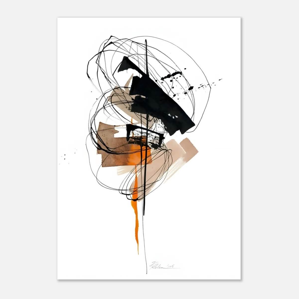 Da Vinci Minimalist Modern Wall Art - Aluminum Print - 70x100 cm / 28x40″ -