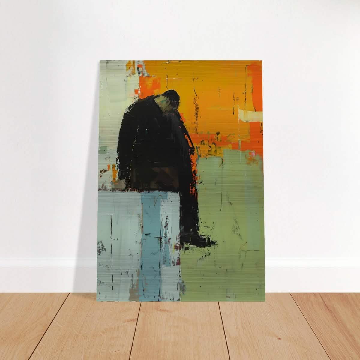 Da Vinci Minimalist Modern Wall Art - Brushed Aluminum Print - 70x100 cm / 28x40″ -