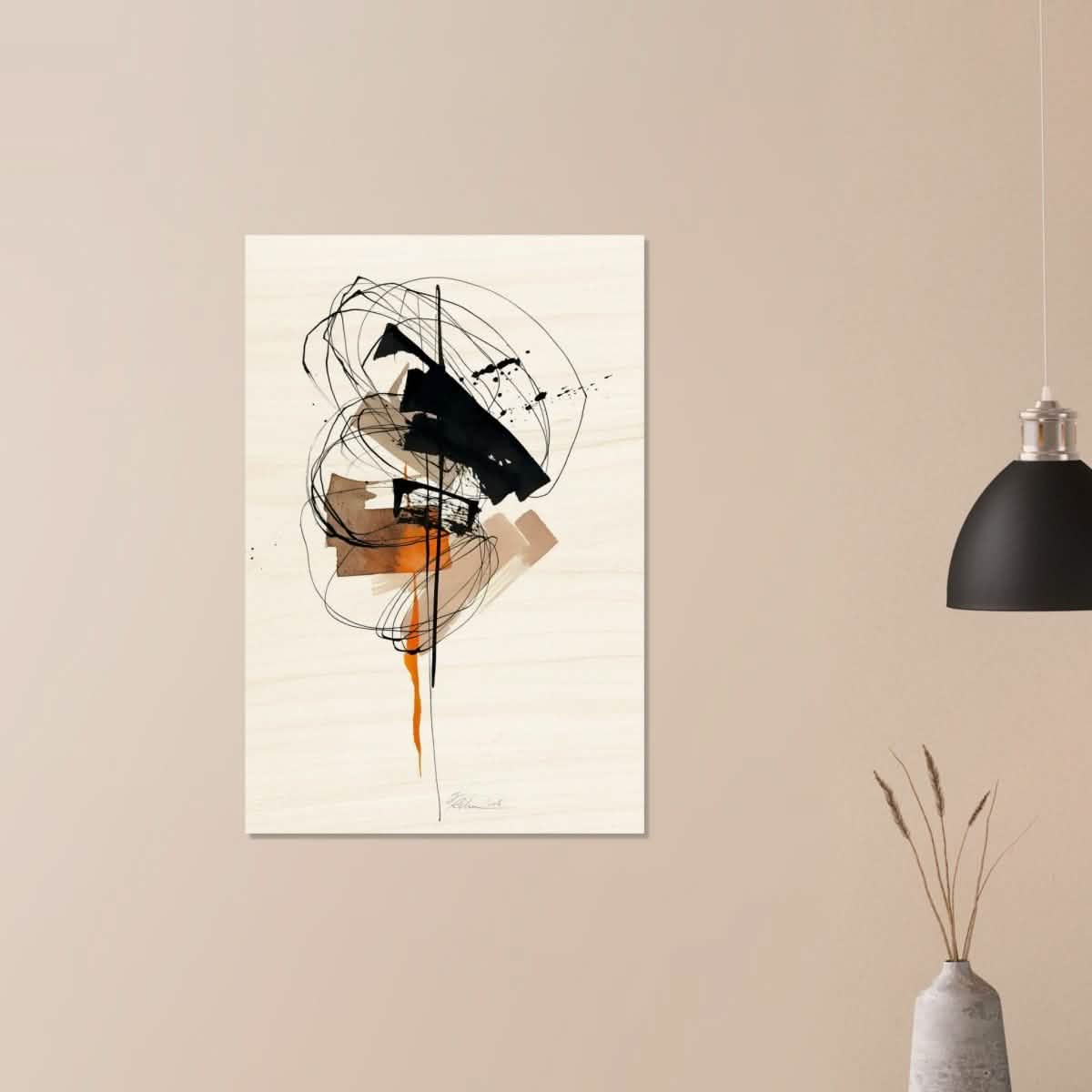 Da Vinci Minimalist Modern Wall Art - Wood Prints - 60x90 cm / 24x36″ - 20 mm