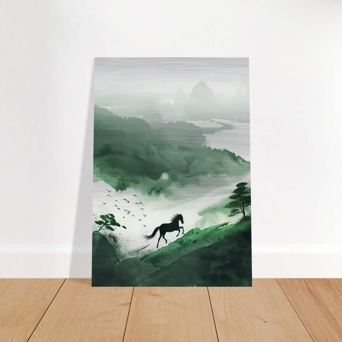 Da Vinci Minimalist Modern Wall Art - Brushed Aluminum Print - 70x100 cm / 28x40″ -