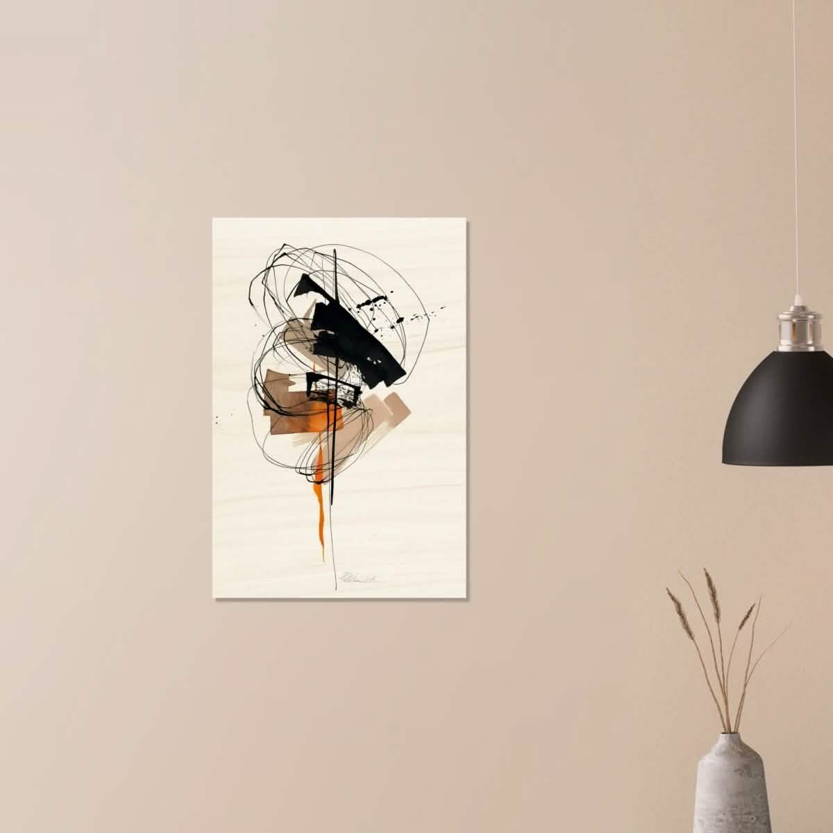 Da Vinci Minimalist Modern Wall Art - Wood Prints - 50x75 cm / 20x30″ - 20 mm