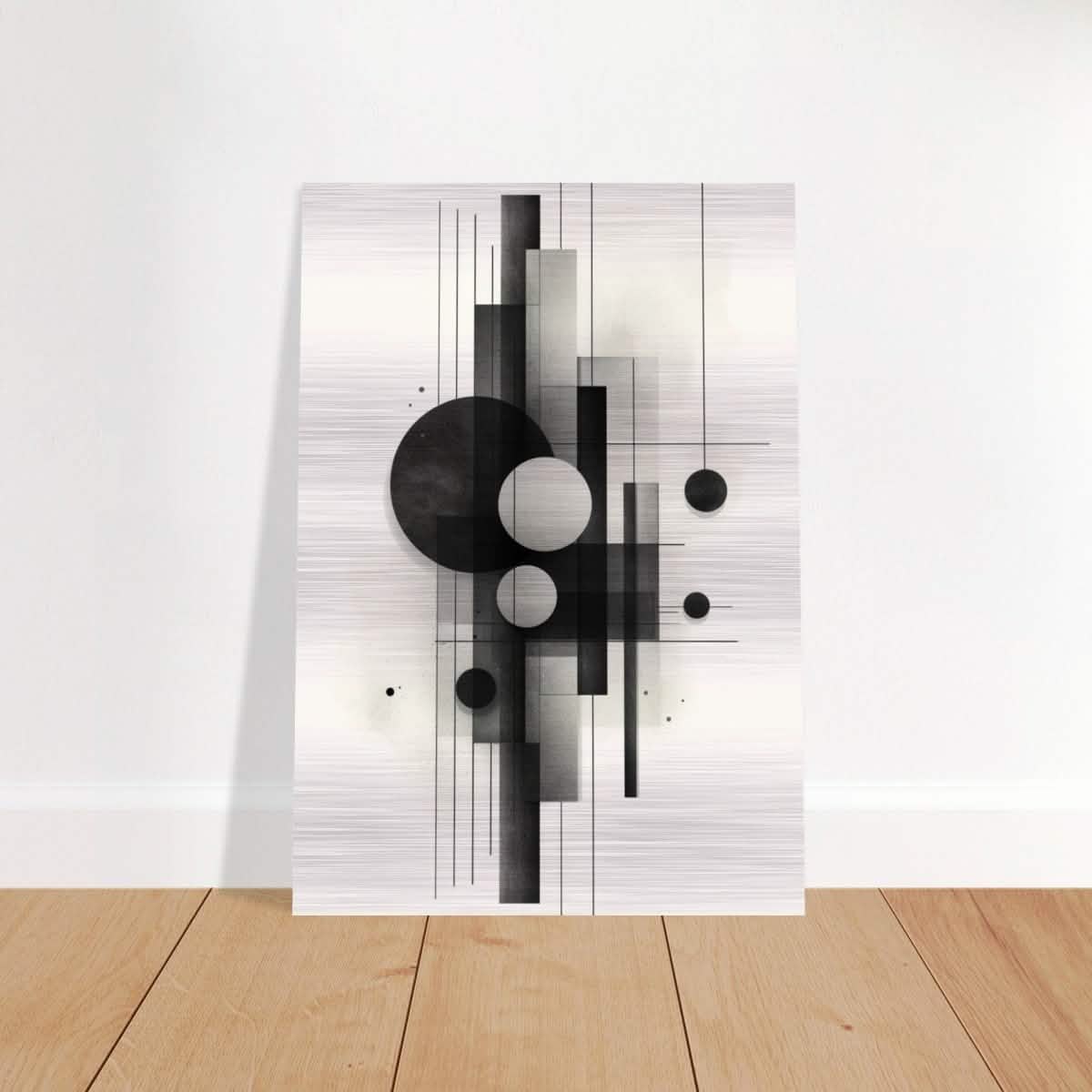 Da Vinci Minimalist Modern Wall Art - Brushed Aluminum Print - 70x100 cm / 28x40″ -