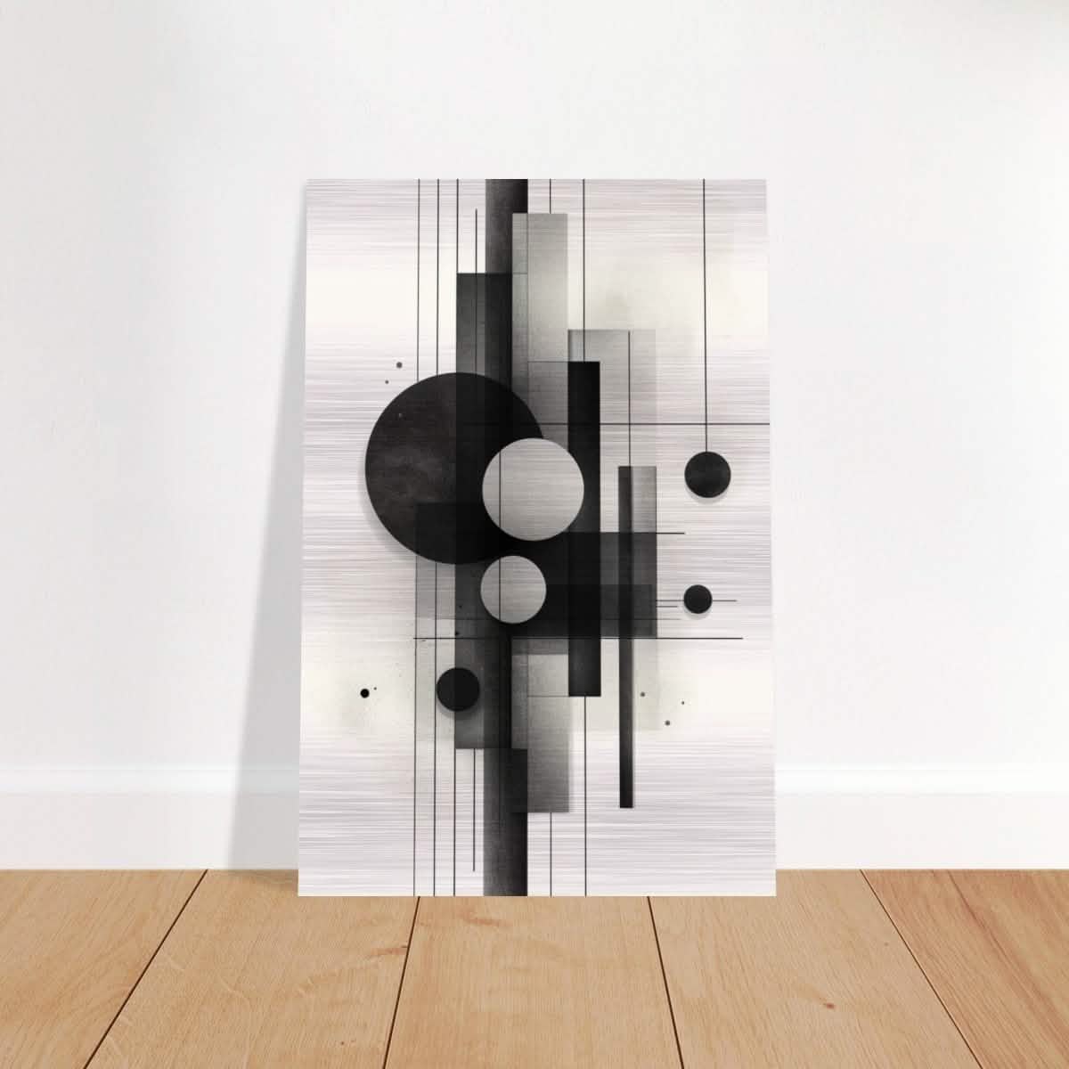 Da Vinci Minimalist Modern Wall Art - Brushed Aluminum Print - 60x90 cm / 24x36″ -