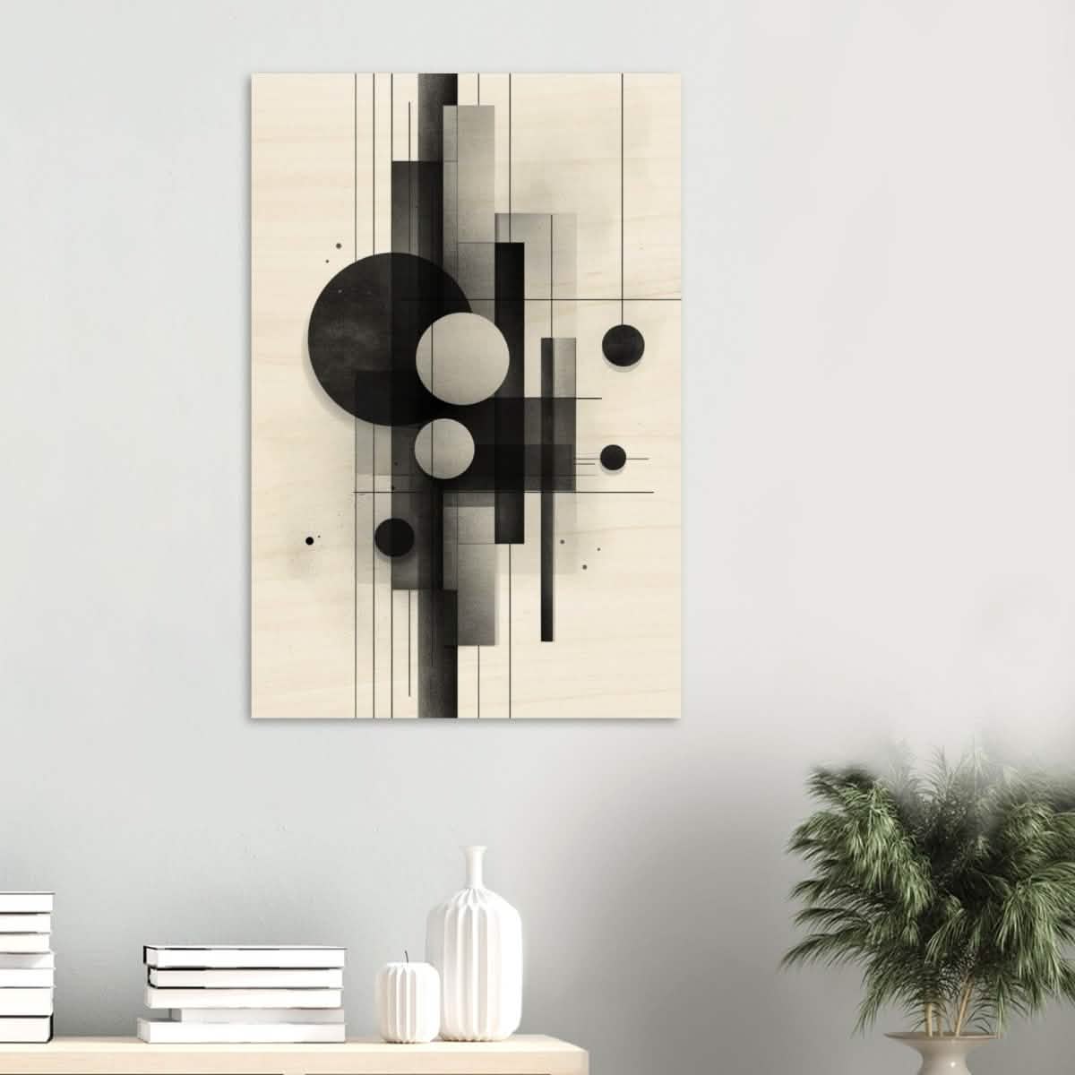 Da Vinci Minimalist Modern Wall Art - Wood Prints - 60x90 cm / 24x36″ - 10 mm