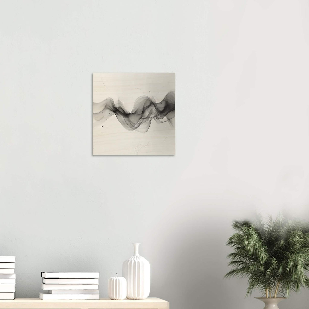 Da Vinci Minimalist Modern Wall Art - Wood Prints - 40x40 cm / 16x16″ - 20 mm