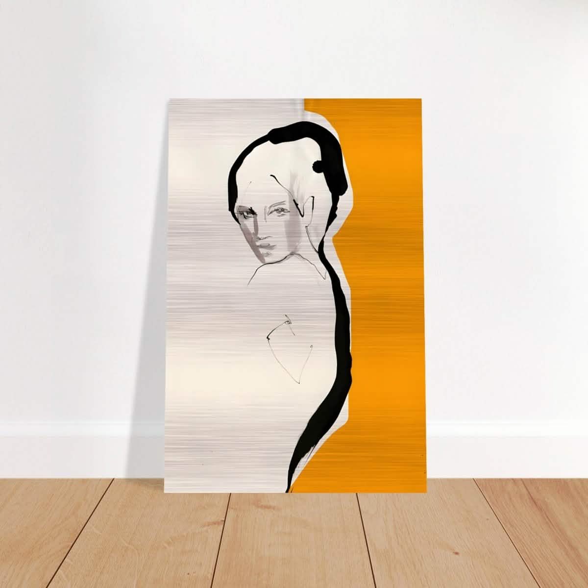 Da Vinci Minimalist Modern Wall Art - Brushed Aluminum Print - 60x90 cm / 24x36″ -