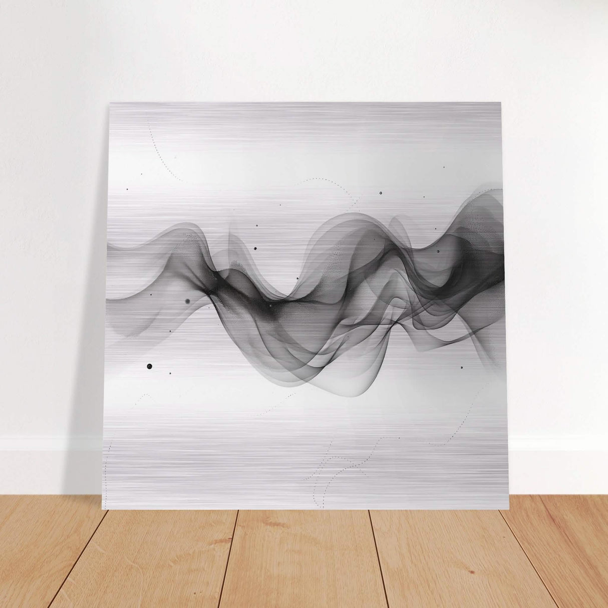 Da Vinci Minimalist Modern Wall Art - Brushed Aluminum Print - 40x40 cm / 16x16″ -