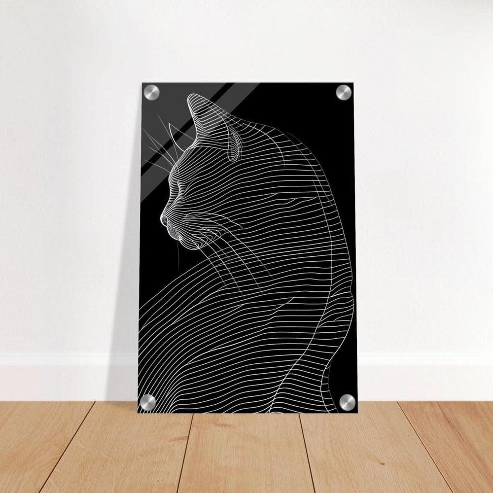 Da Vinci Minimalist Nature Wall art | Cat | Animal Prints - Acrylic Print - 30x45 cm / 12x18″ -