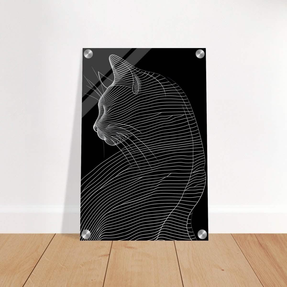 Da Vinci Minimalist Nature Wall art | Cat | Animal Prints - Acrylic Print - 30x45 cm / 12x18″ -