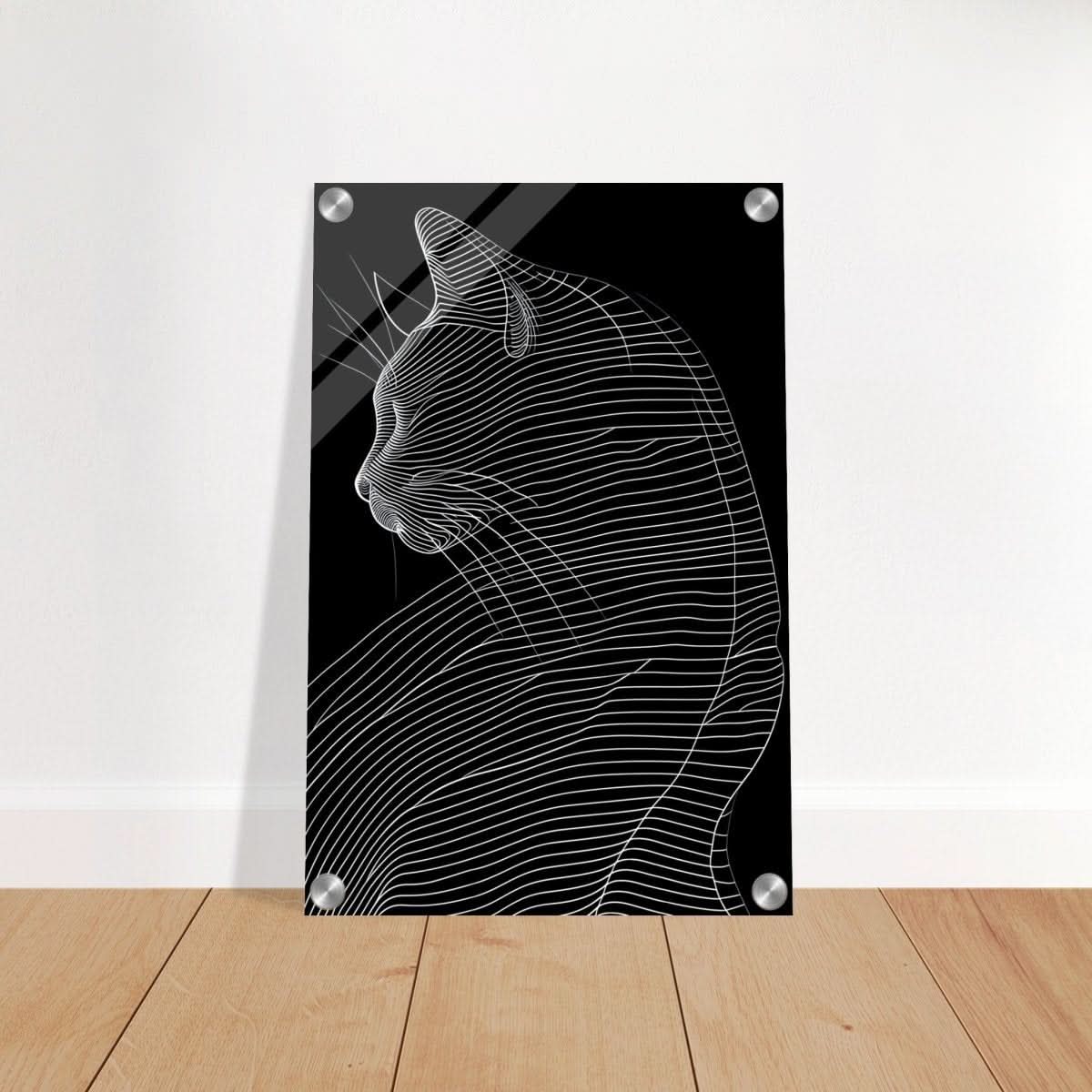 Da Vinci Minimalist Nature Wall art | Cat | Animal Prints - Acrylic Print - 30x45 cm / 12x18″ -