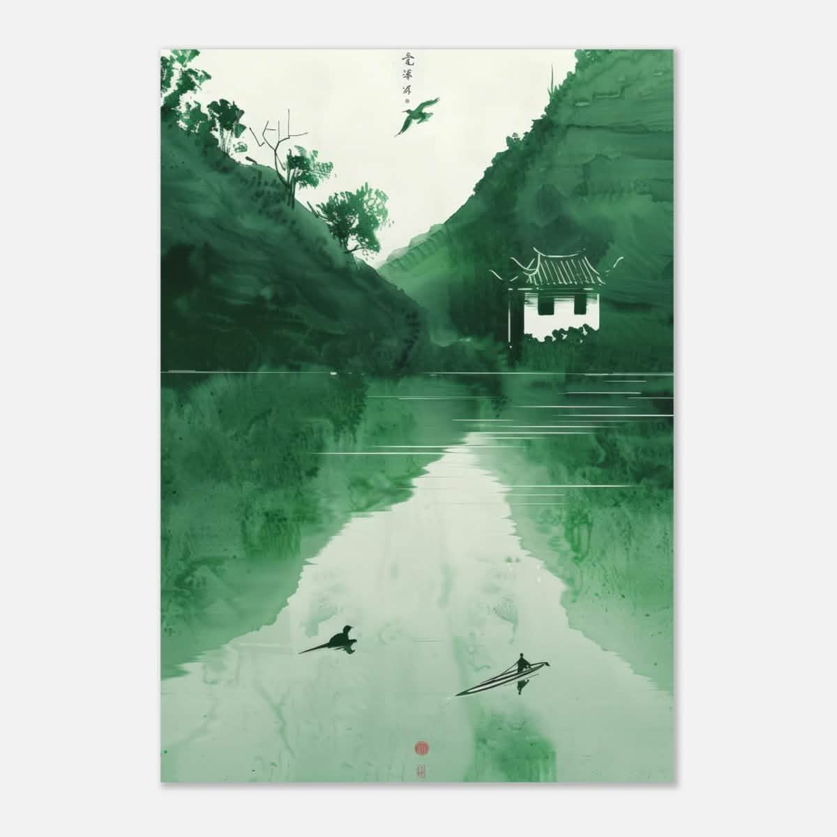 Da Vinci Minimalist Nature Wall art | Japanese Theme - Aluminum Print - 70x100 cm / 28x40″ -