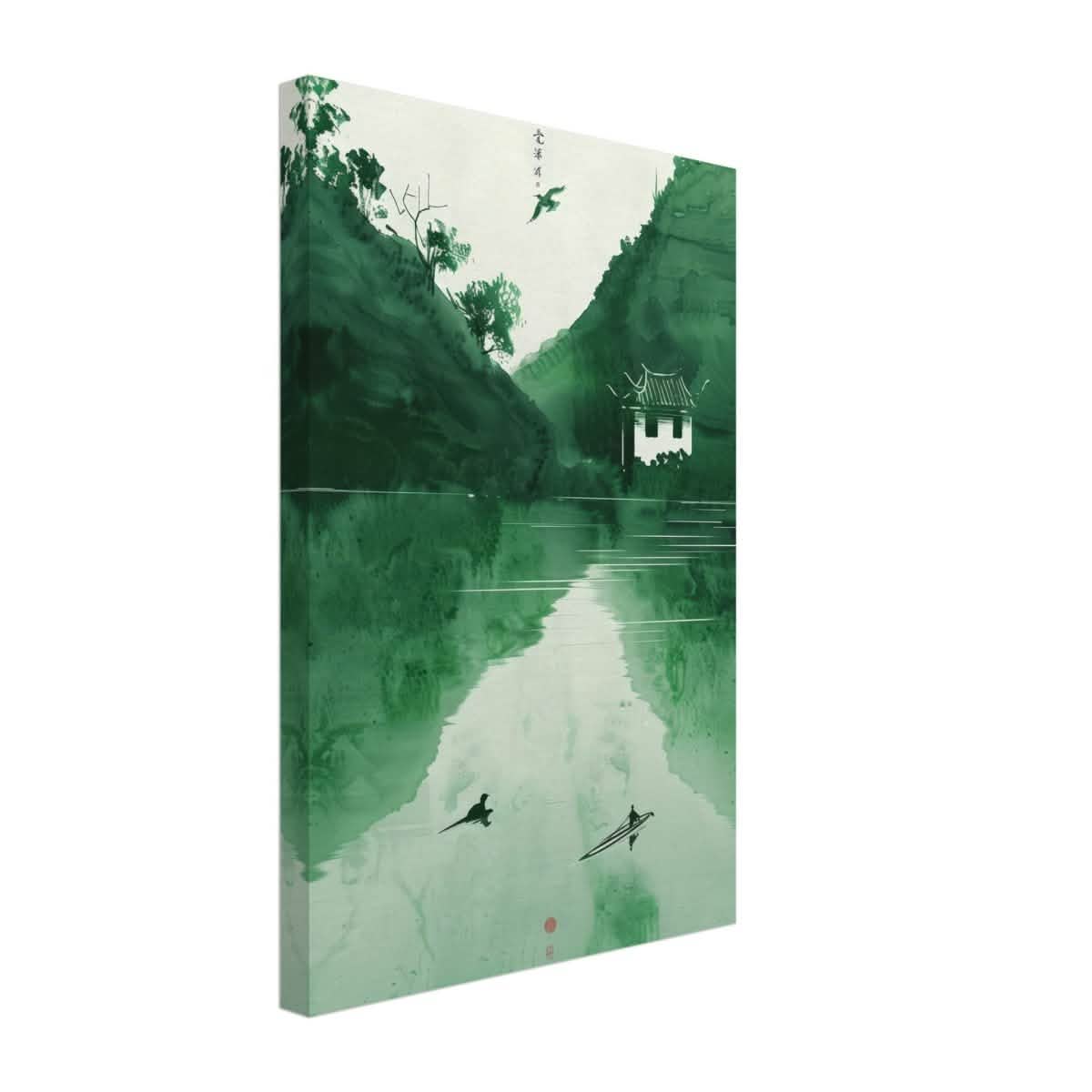 Da Vinci Minimalist Nature Wall art | Japanese Theme - Canvas - 30x45 cm / 12x18″ - Slim