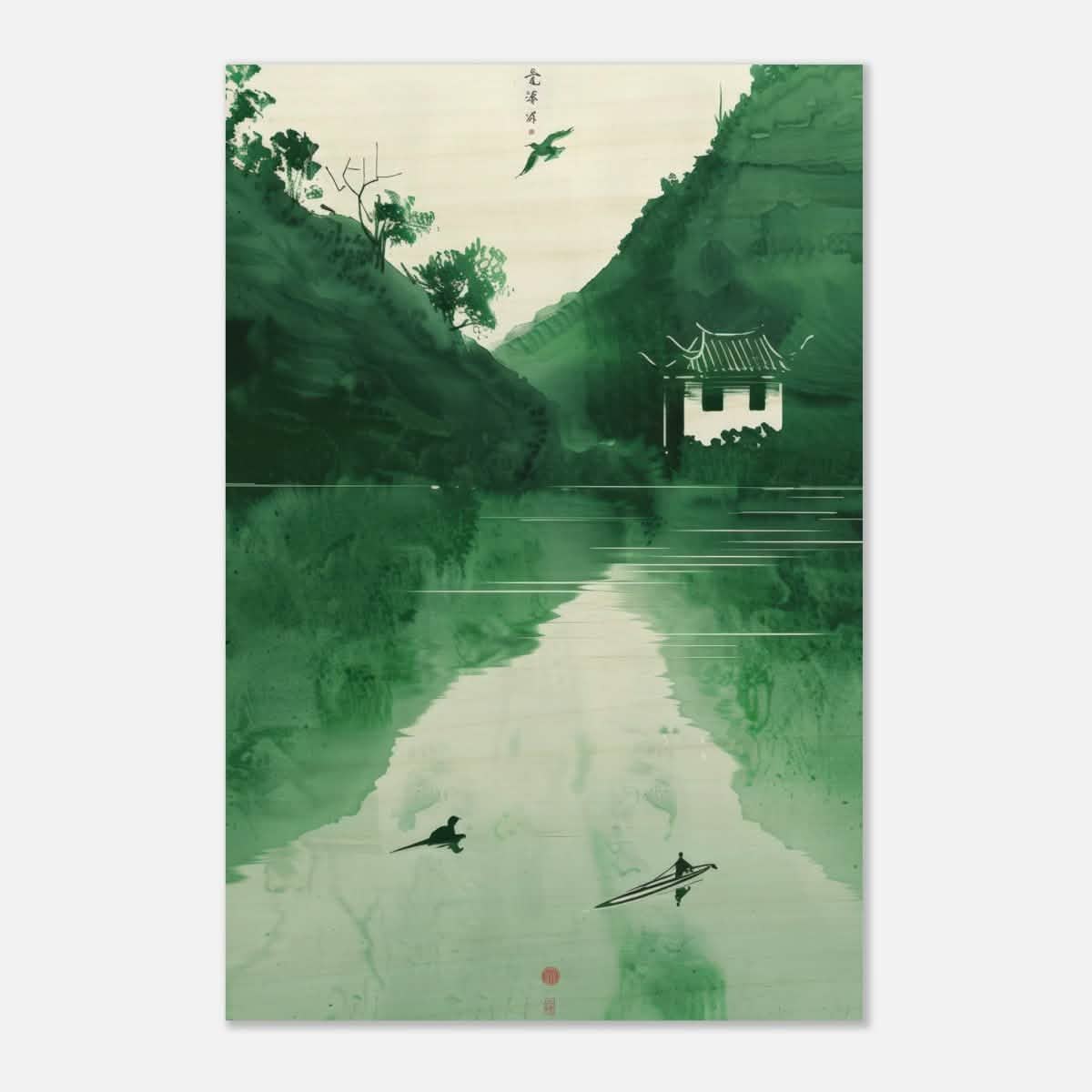 Da Vinci Minimalist Nature Wall art | Japanese Theme - Wood Prints - 50x75 cm / 20x30″ - 10 mm