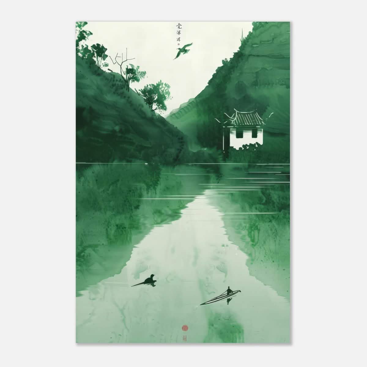 Da Vinci Minimalist Nature Wall art | Japanese Theme - Aluminum Print - 40x60 cm / 16x24″ -