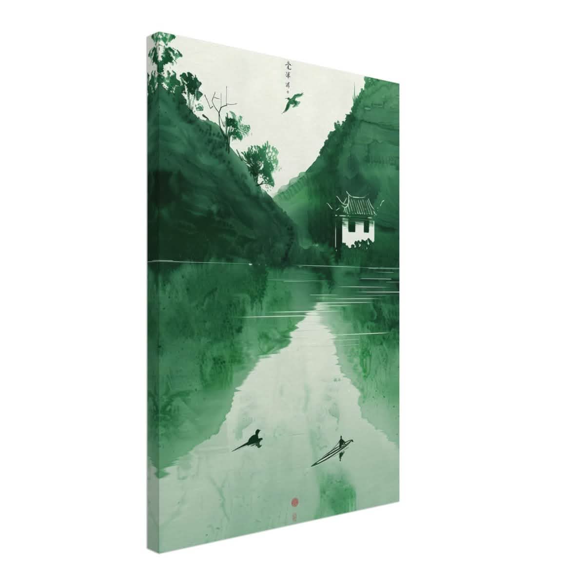 Da Vinci Minimalist Nature Wall art | Japanese Theme - Canvas - 40x60 cm / 16x24″ - Slim