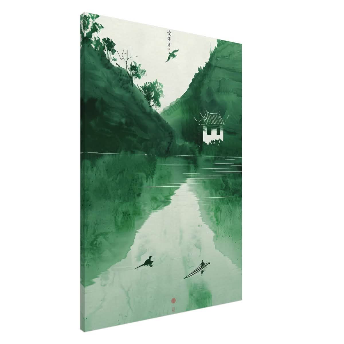 Da Vinci Minimalist Nature Wall art | Japanese Theme - Canvas - 70x100 cm / 28x40″ - Slim