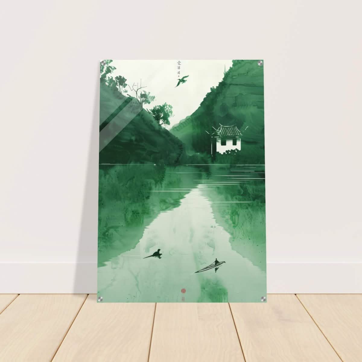 Da Vinci Minimalist Nature Wall art | Japanese Theme - Acrylic Print - 70x100 cm / 28x40″ -