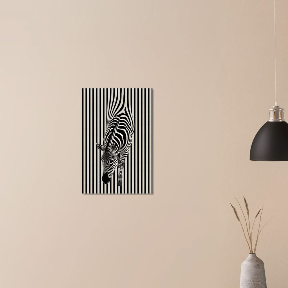 Da Vinci Minimalist Wall art | Wildlife | Zebra - Wood Prints - 40x60 cm / 16x24″ - 10 mm
