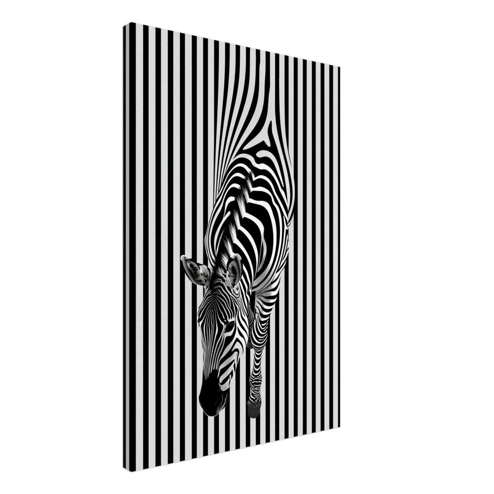 Da Vinci Minimalist Wall art | Wildlife | Zebra - Canvas - 50x75 cm / 20x30″ - Slim