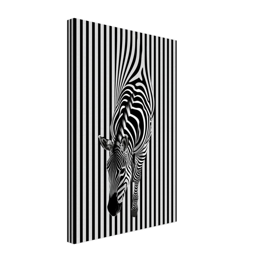 Da Vinci Minimalist Wall art | Wildlife | Zebra - Canvas - 30x45 cm / 12x18″ - Slim