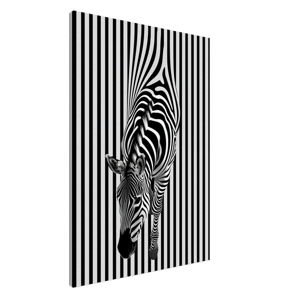 Da Vinci Minimalist Wall art | Wildlife | Zebra - Canvas - 70x100 cm / 28x40″ - Slim