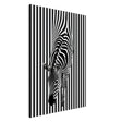 Da Vinci Minimalist Wall art | Wildlife | Zebra - Canvas - 70x100 cm / 28x40″ - Slim