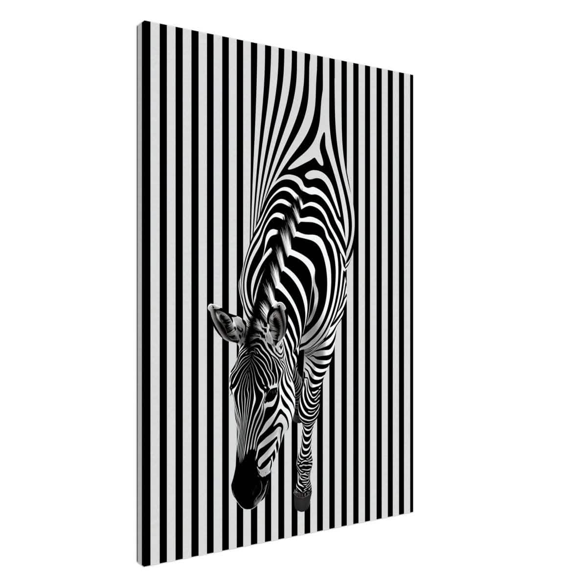 Da Vinci Minimalist Wall art | Wildlife | Zebra - Canvas - 70x100 cm / 28x40″ - Slim