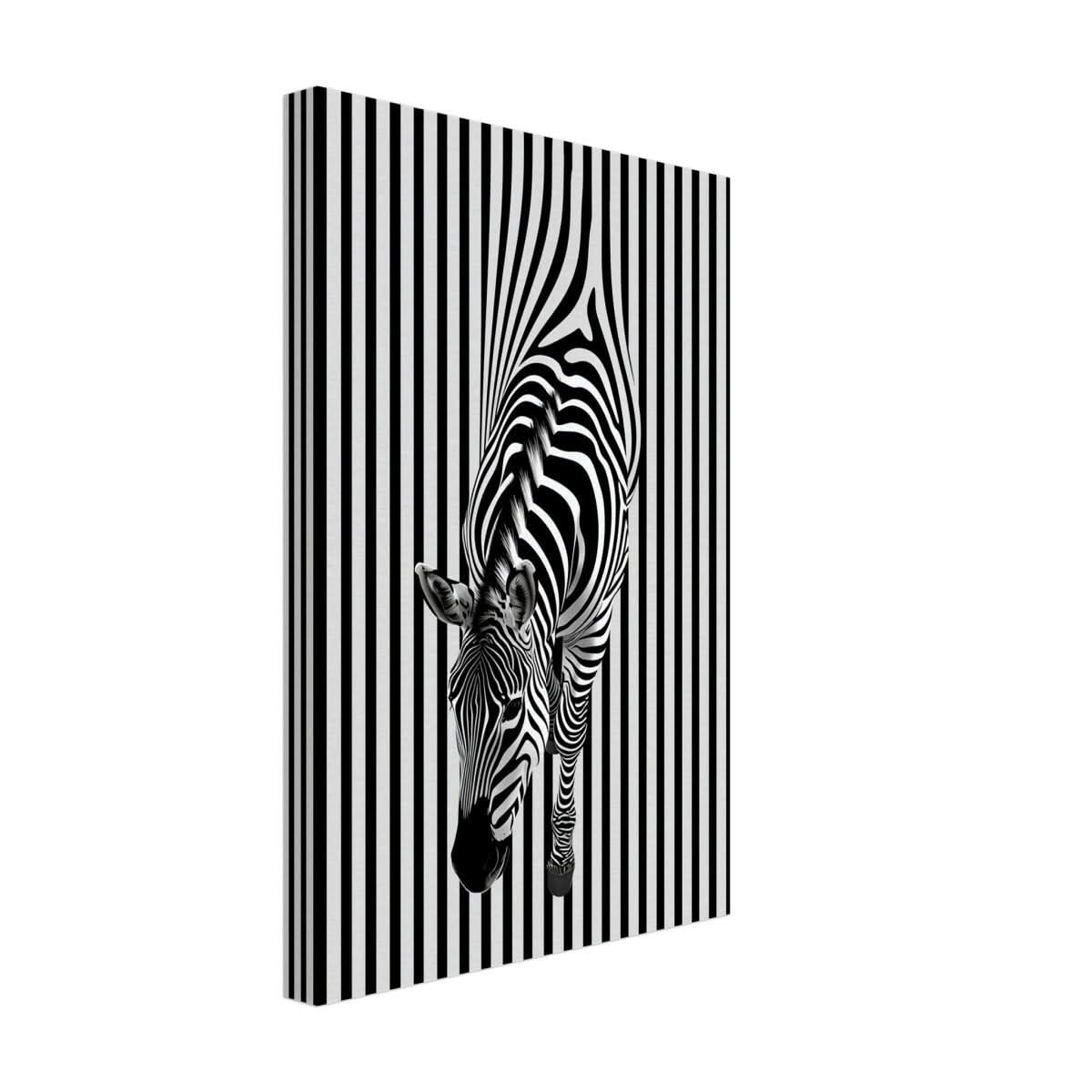 Da Vinci Minimalist Wall art | Wildlife | Zebra - Canvas - 30x45 cm / 12x18″ - Thick