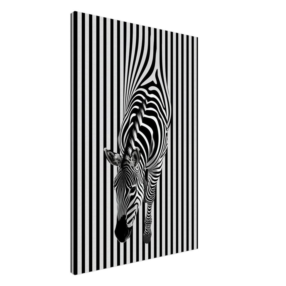 Da Vinci Minimalist Wall art | Wildlife | Zebra - Canvas - 60x90 cm / 24x36″ - Slim