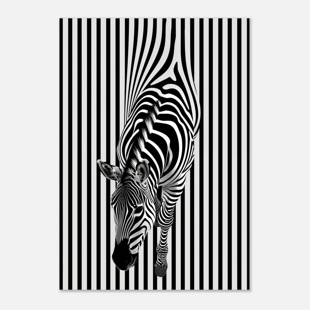 Da Vinci Minimalist Wall art | Wildlife | Zebra - Aluminum Print - 70x100 cm / 28x40″ -