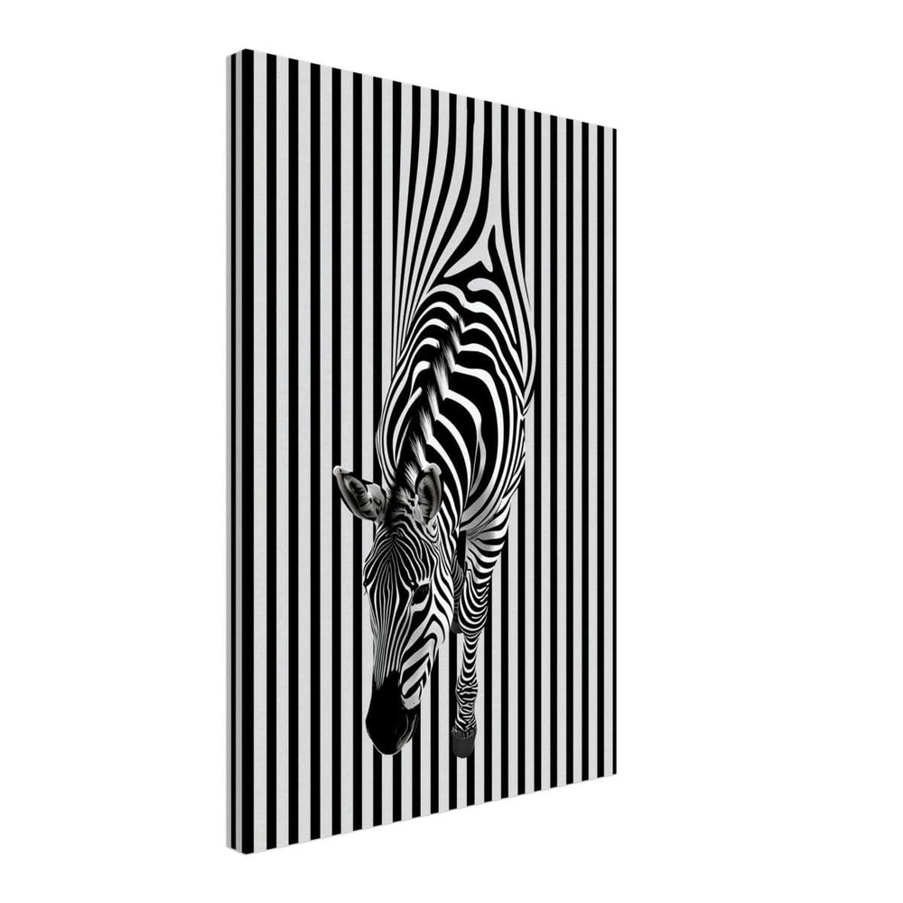 Da Vinci Minimalist Wall art | Wildlife | Zebra - Canvas - 40x60 cm / 16x24″ - Slim