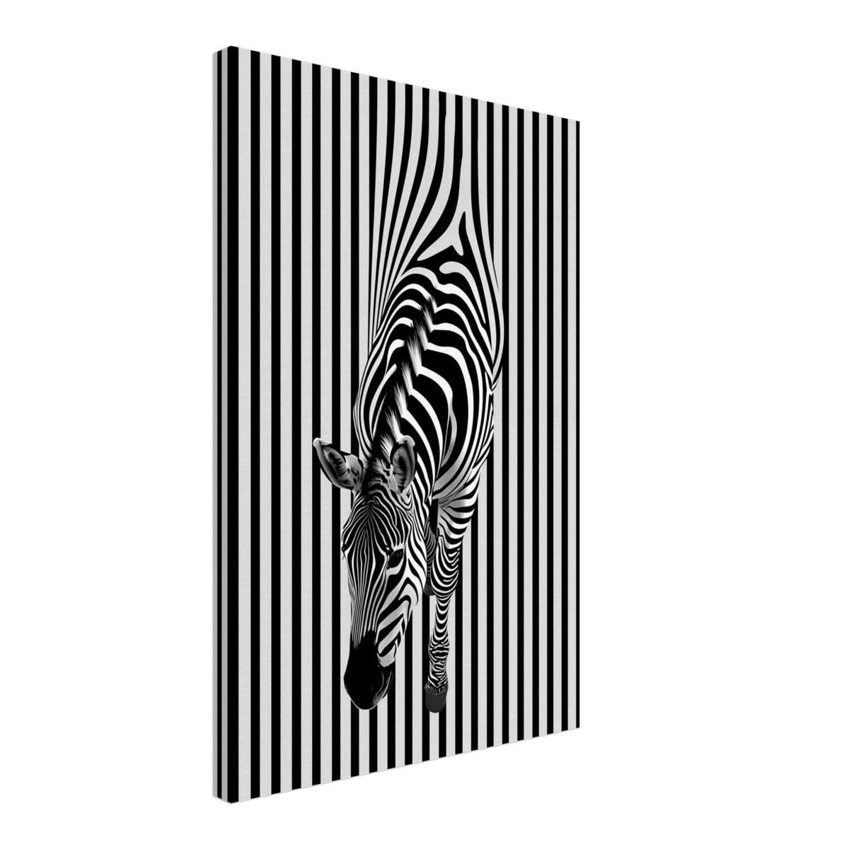 Da Vinci Minimalist Wall art | Wildlife | Zebra - Canvas - 40x60 cm / 16x24″ - Slim