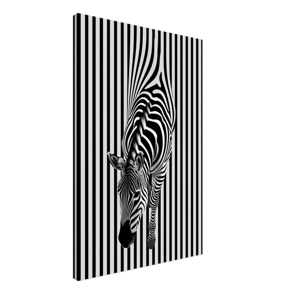 Da Vinci Minimalist Wall art | Wildlife | Zebra - Canvas - 60x90 cm / 24x36″ - Thick